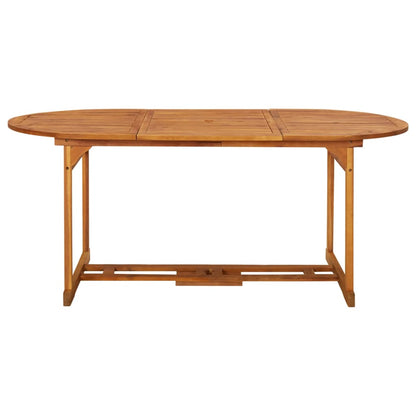 vidaXL Garden Dining Table 180x90x75 cm Solid Acacia Wood - Brown - 23855