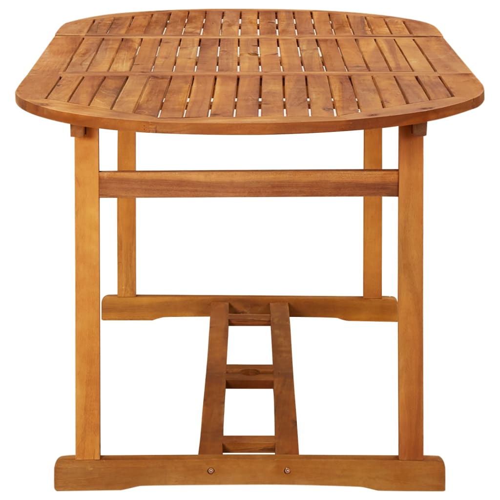 vidaXL Garden Dining Table 180x90x75 cm Solid Acacia Wood - Brown - 23855