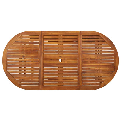 vidaXL Garden Dining Table 180x90x75 cm Solid Acacia Wood - Brown - 23855