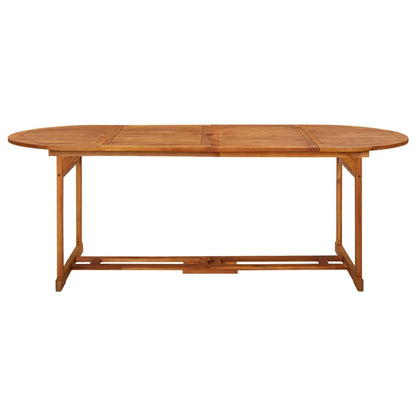 vidaXL Garden Dining Table 220x90x75 cm Solid Acacia Wood - Brown - 23857