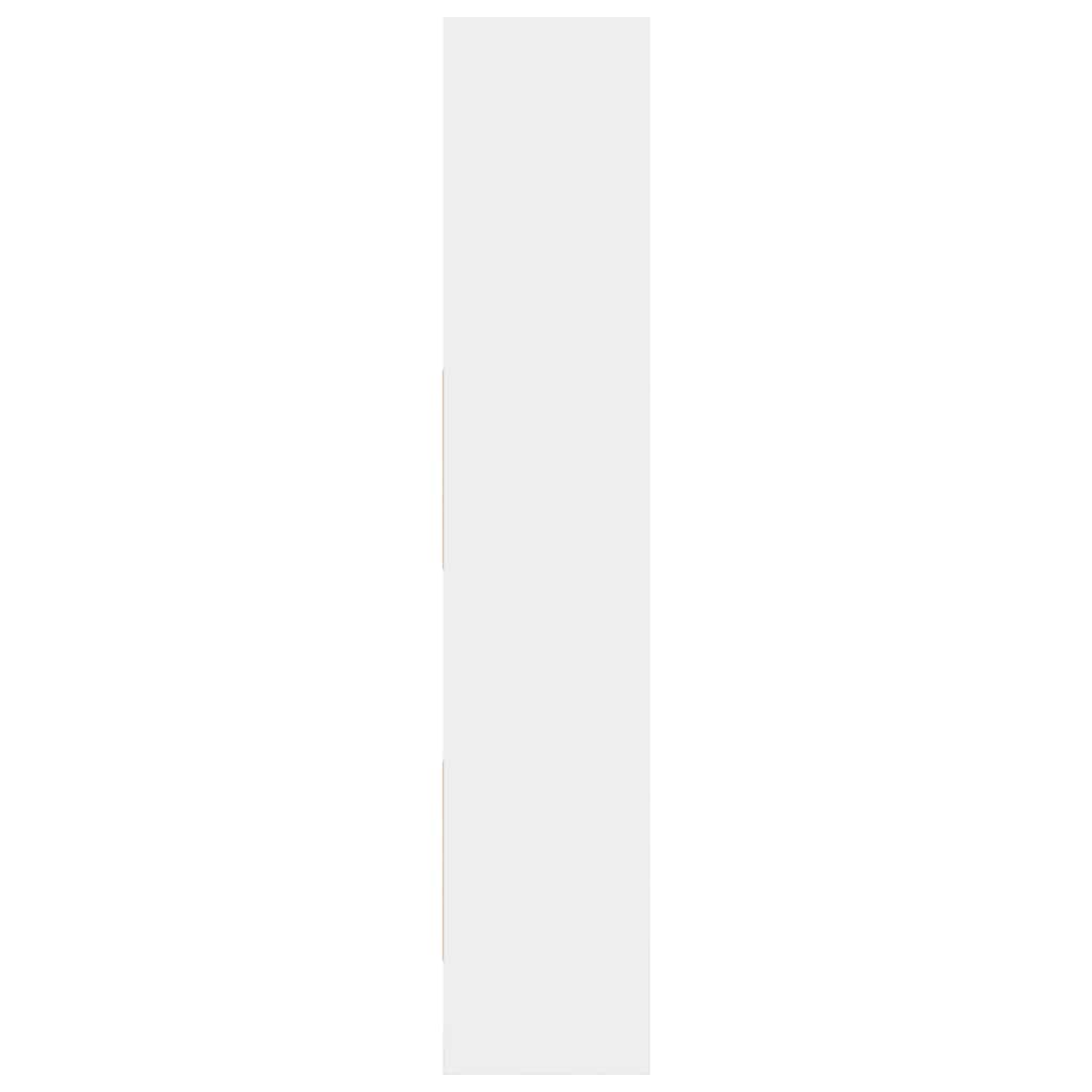 vidaXL Book Cabinet White 40x35x180 cm Engineered Wood