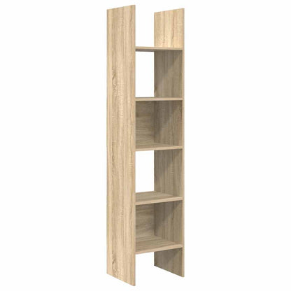 vidaXL Book Cabinet Sonoma Oak 40x35x180 cm Engineered Wood - Brown