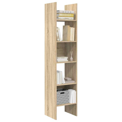 vidaXL Book Cabinet Sonoma Oak 40x35x180 cm Engineered Wood - Brown
