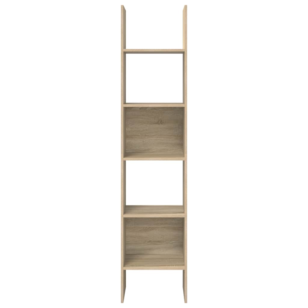 vidaXL Book Cabinet Sonoma Oak 40x35x180 cm Engineered Wood - Brown