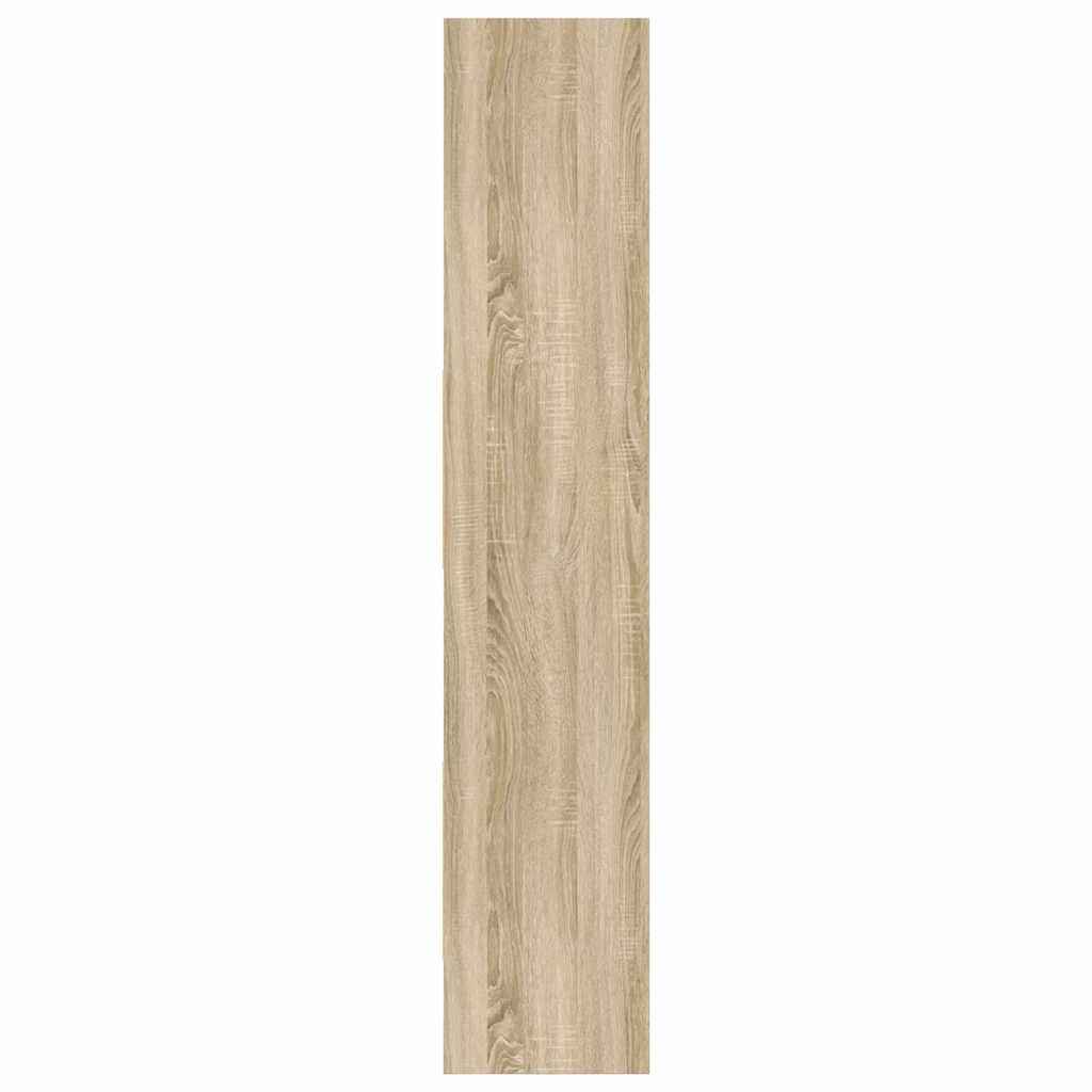 vidaXL Book Cabinet Sonoma Oak 40x35x180 cm Engineered Wood - Brown