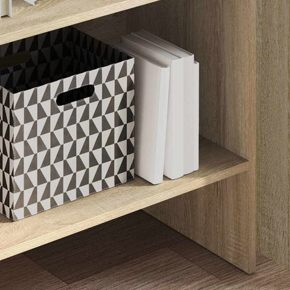vidaXL Book Cabinet Sonoma Oak 60x35x180 cm Engineered Wood - Brown
