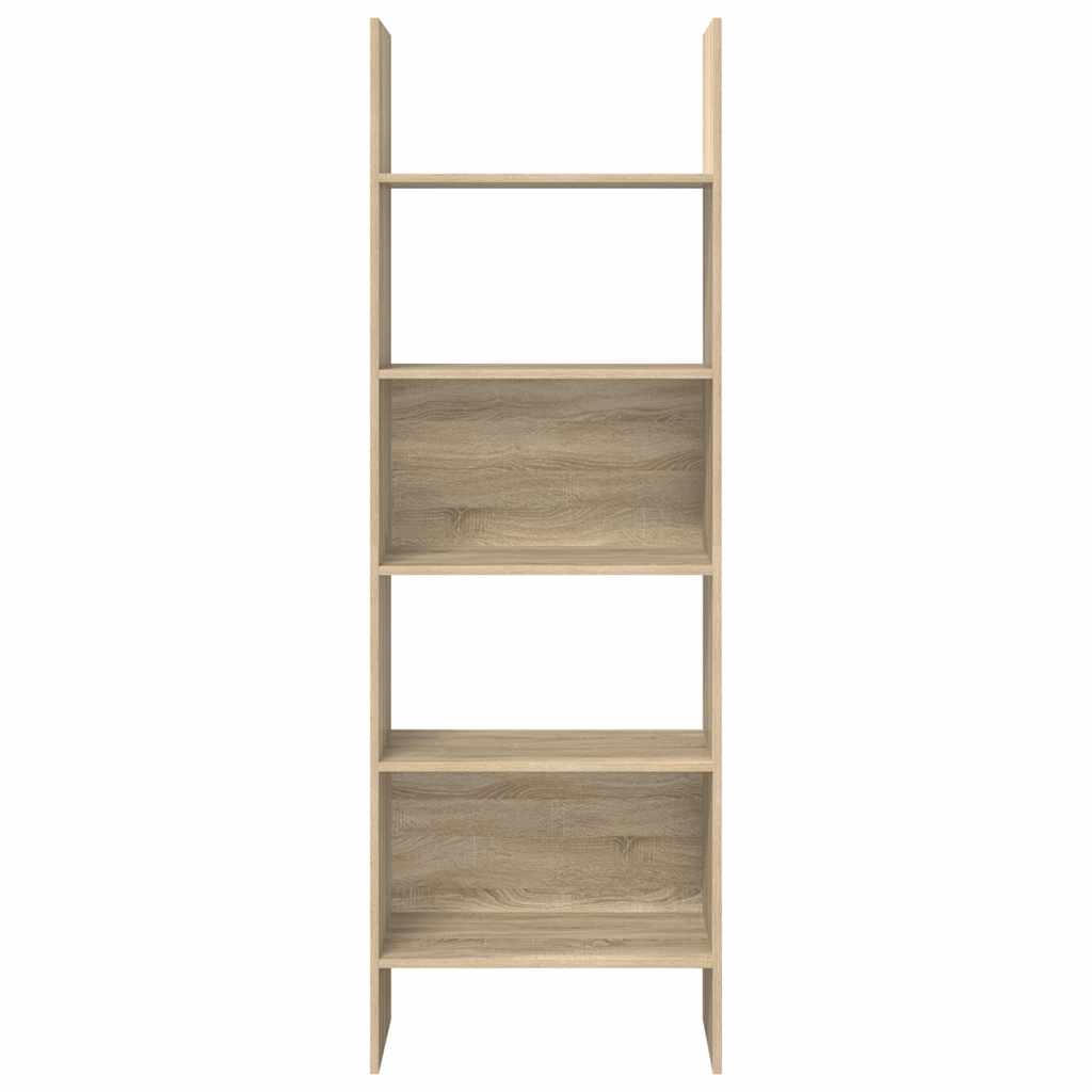 vidaXL Book Cabinet Sonoma Oak 60x35x180 cm Engineered Wood - Brown