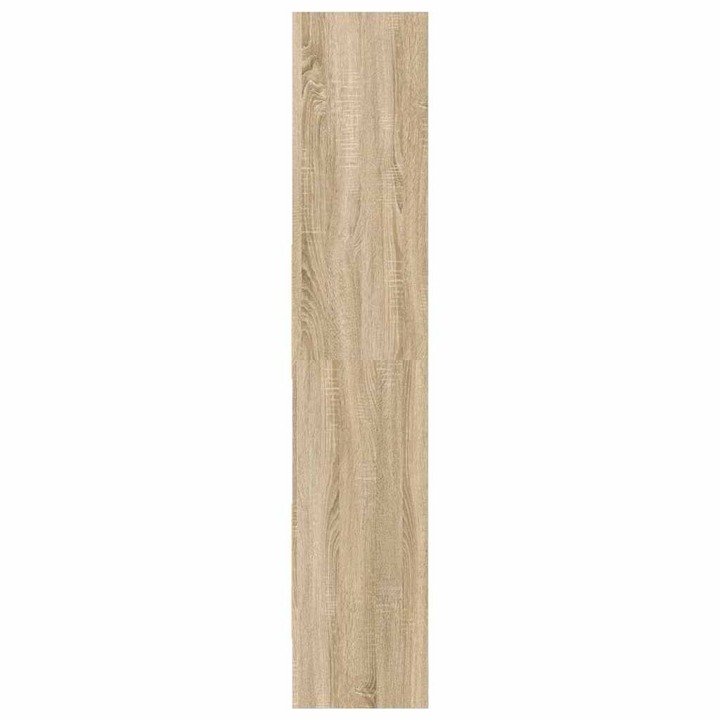 vidaXL Book Cabinet Sonoma Oak 60x35x180 cm Engineered Wood - Brown
