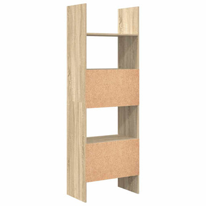 vidaXL Book Cabinet Sonoma Oak 60x35x180 cm Engineered Wood - Brown