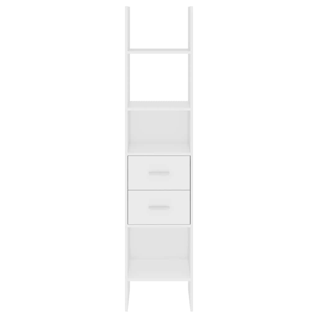 vidaXL Book Cabinet White 40x35x180 cm Engineered Wood - 58686