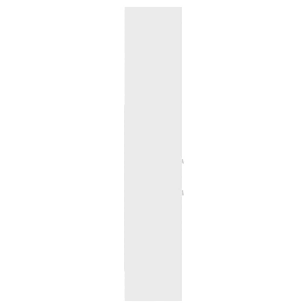 vidaXL Book Cabinet White 40x35x180 cm Engineered Wood - 58686