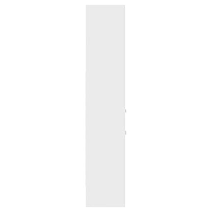 vidaXL Book Cabinet White 40x35x180 cm Engineered Wood - 58686