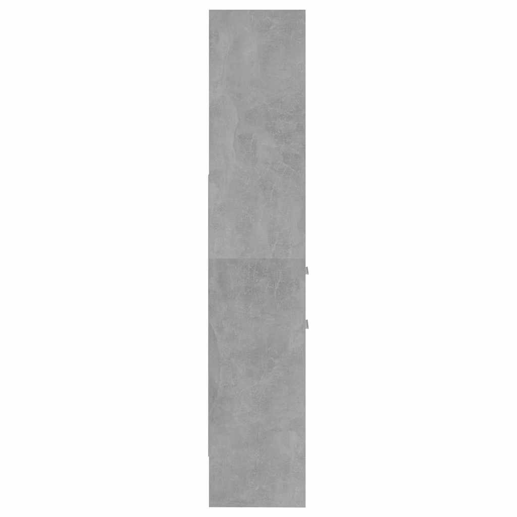 vidaXL Book Cabinet | Concrete Grey | Engineered Wood | Tall | Book Cabinet