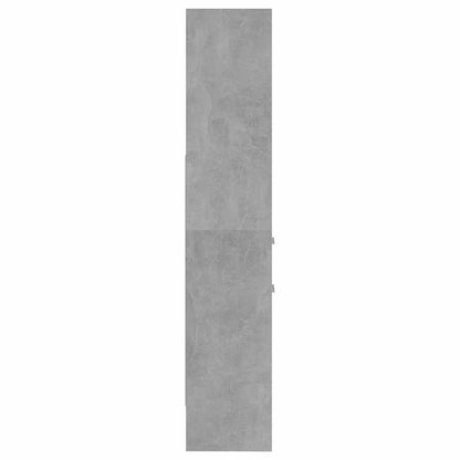 vidaXL Book Cabinet | Concrete Grey | Engineered Wood | Tall | Book Cabinet