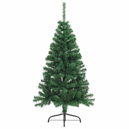 vidaXL Artificial Half Christmas Tree with Stand Green 120 cm PVC