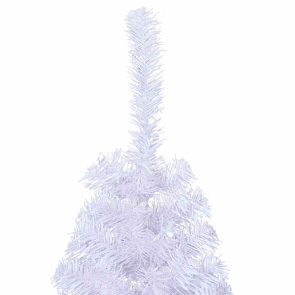 vidaXL Artificial Half Christmas Tree | White | PVC, Steel | 150 cm high