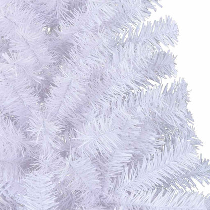 vidaXL Artificial Half Christmas Tree with Stand White 180 cm PVC - 115 x 115 x 180 cm