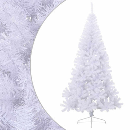 vidaXL Artificial Half Christmas Tree with Stand White 240 cm PVC