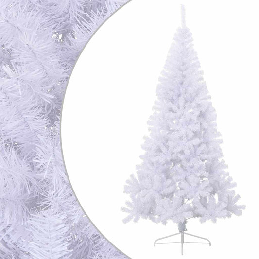 vidaXL Artificial Half Christmas Tree with Stand White 240 cm PVC