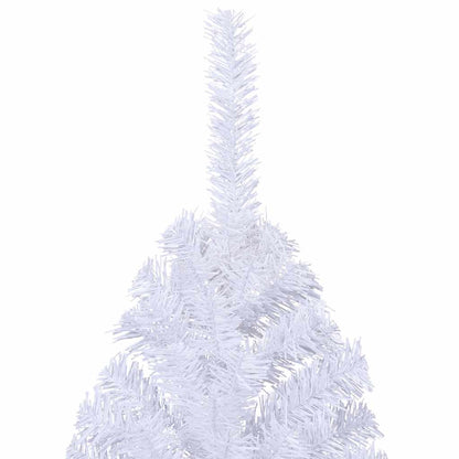 vidaXL Artificial Half Christmas Tree with Stand White 240 cm PVC