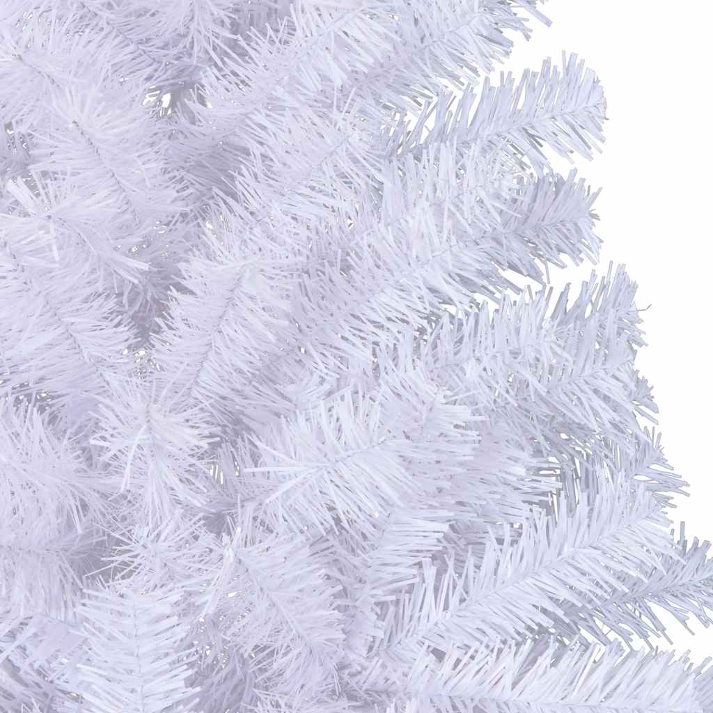 vidaXL Artificial Half Christmas Tree with Stand White 240 cm PVC