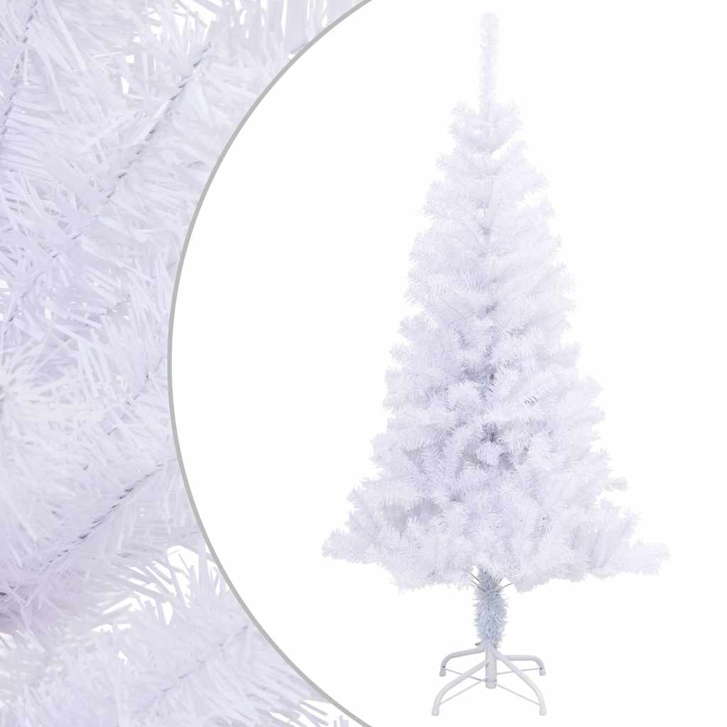 vidaXL Artificial Christmas Tree with Stand 120 cm 230 Branches - White - 120 x 65 cm