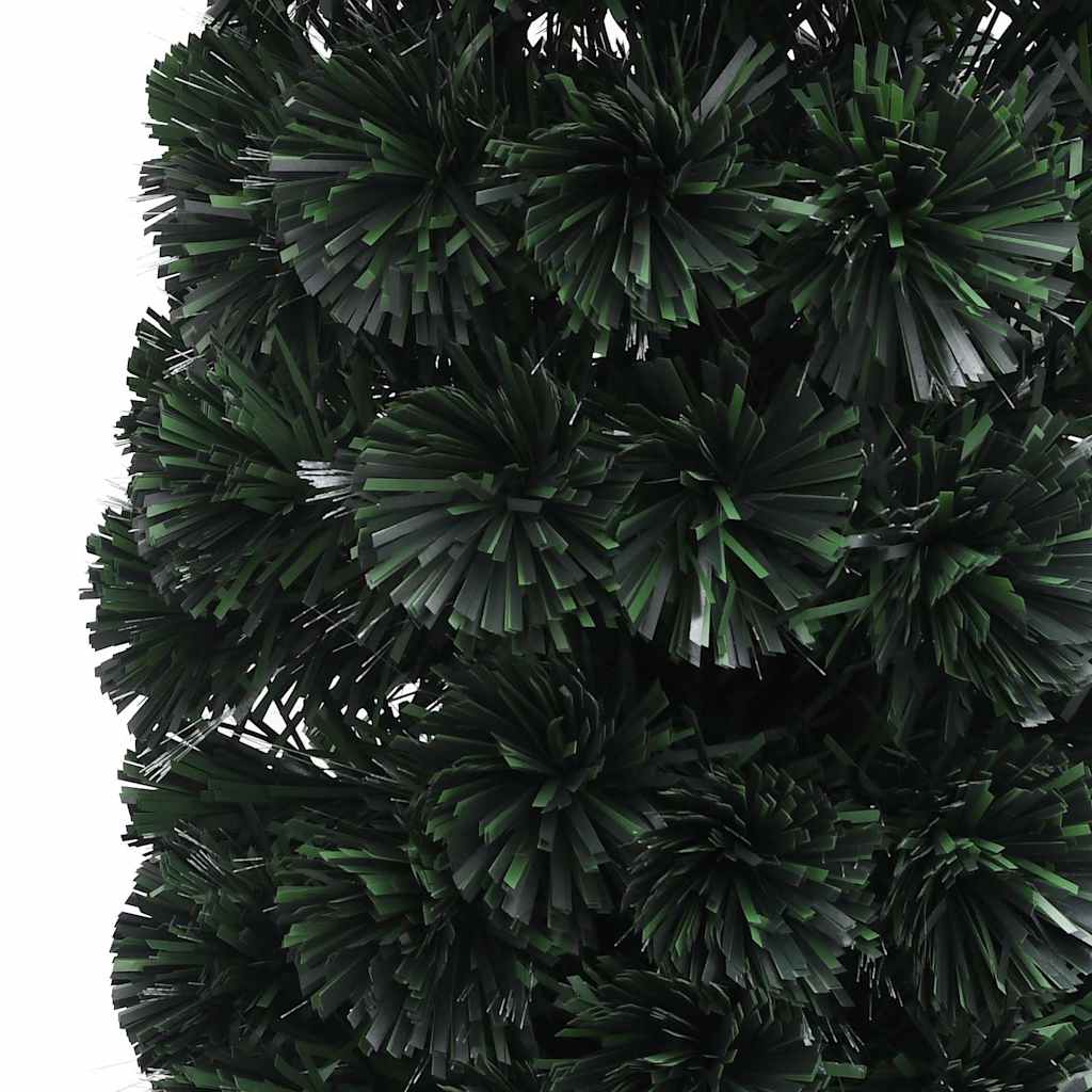 vidaXL Artificial Slim Christmas Tree with Stand 120 cm Fibre Optic - Black - 35 x 120 x 35 cm