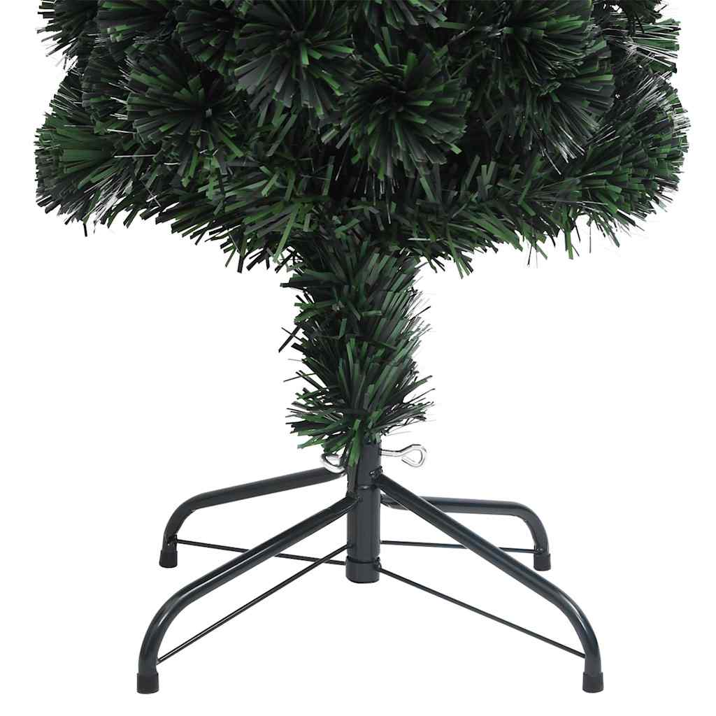 vidaXL Artificial Slim Christmas Tree with Stand 120 cm Fibre Optic - Black - 35 x 120 x 35 cm