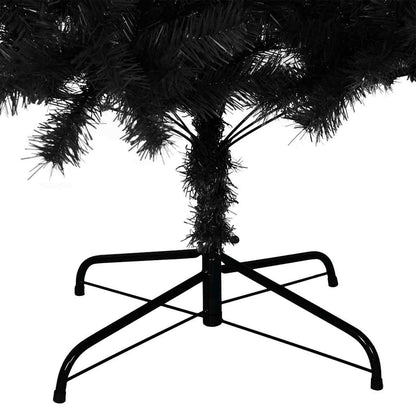 vidaXL Artificial Christmas Tree with Stand Black 240 cm PVC - 240 x 120 cm