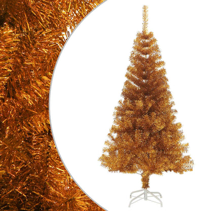 vidaXL Artificial Christmas Tree with Stand Gold 120 cm PET - 65 x 65 x 120 cm