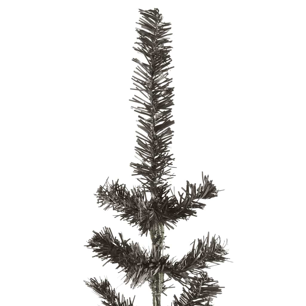 vidaXL Slim Christmas Tree Black 240 cm - 240 x 61 cm