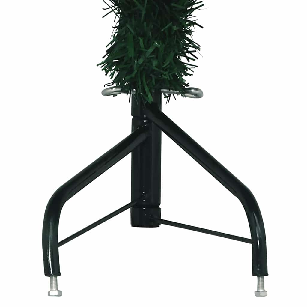 vidaXL Artificial Christmas trees PVC and steel Green - Gre - 65 x 65 x 180 cm