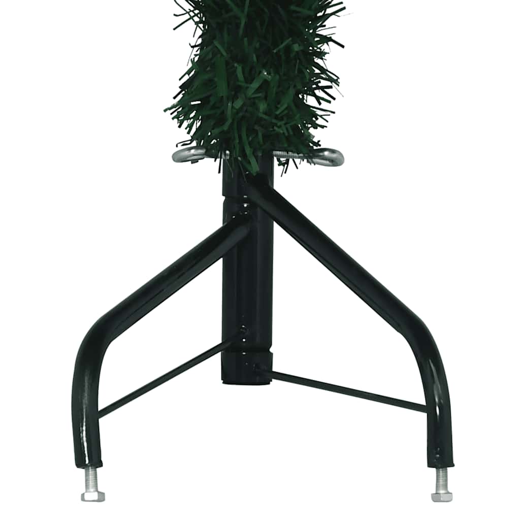 vidaXL Corner Artificial Christmas Tree Green 240 cm PVC - 240 x 85 cm