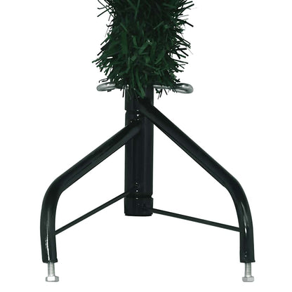 vidaXL Corner Artificial Christmas Tree Green 240 cm PVC - 240 x 85 cm