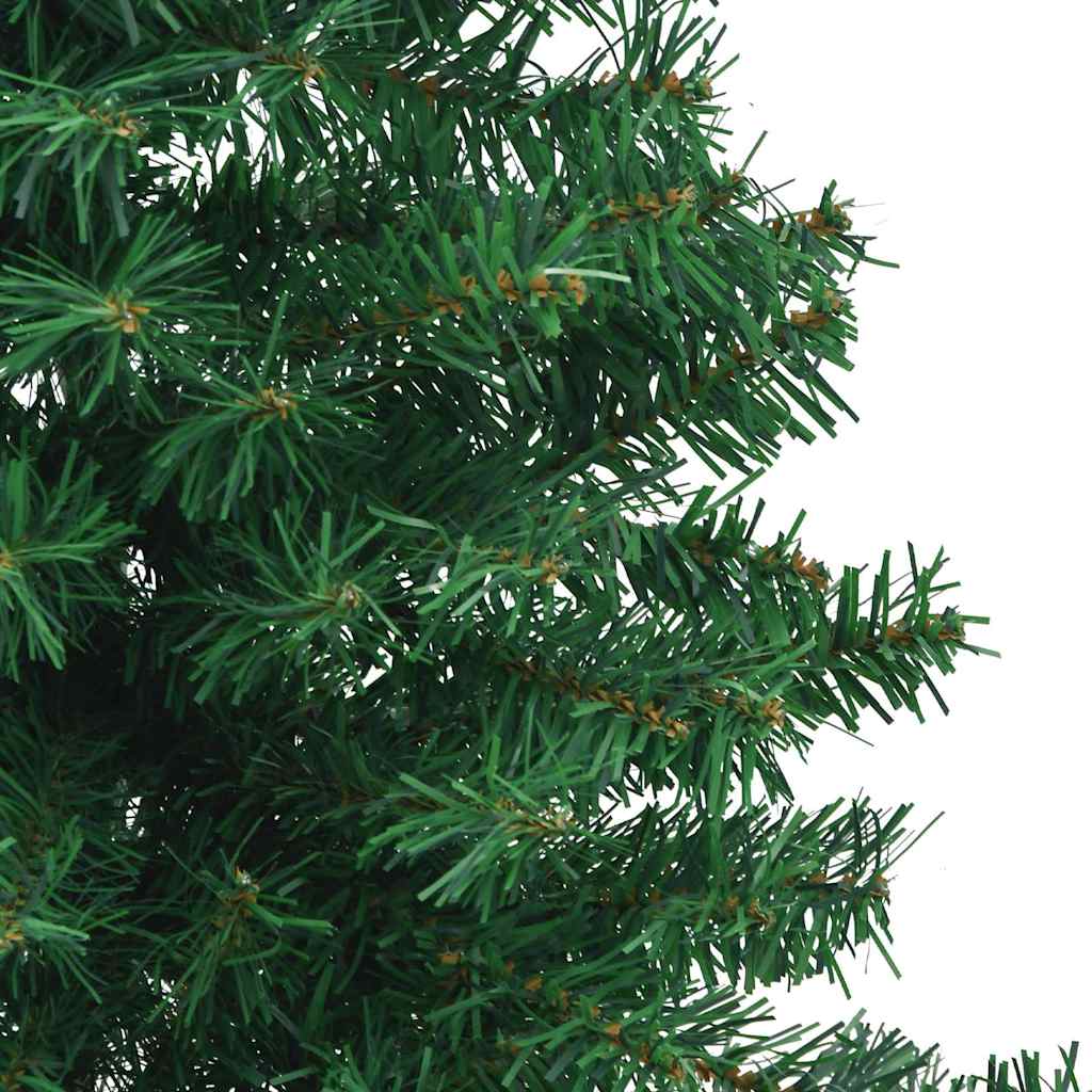 vidaXL Corner Artificial Christmas Tree Green 240 cm PVC - 240 x 85 cm