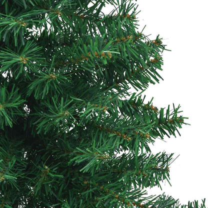 vidaXL Corner Artificial Christmas Tree Green 240 cm PVC - 240 x 85 cm