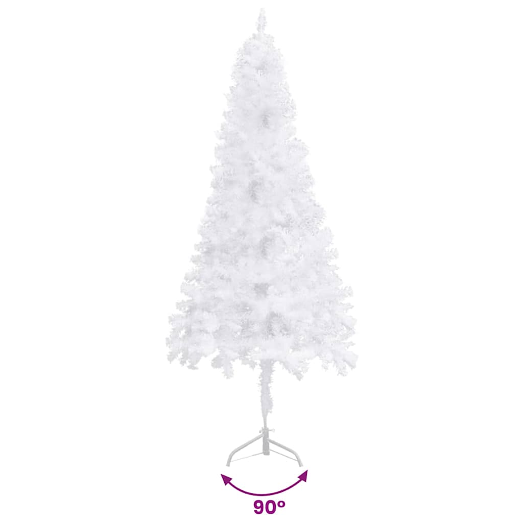vidaXL Artificial Christmas trees PVC, Steel White - 55 x 55 x 150 cm