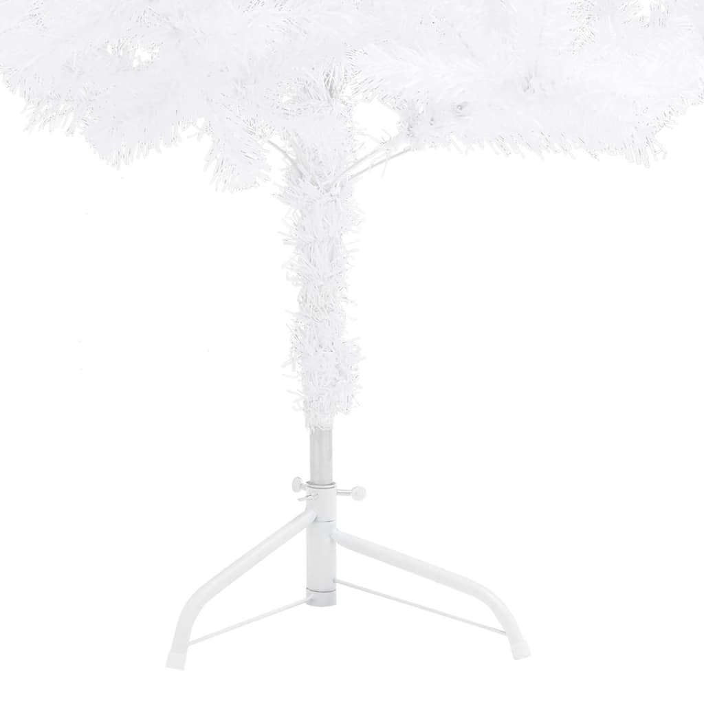 vidaXL Artificial Christmas trees PVC, Steel White - 55 x 55 x 150 cm