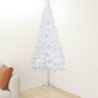 vidaXL Artificial Christmas trees PVC, Steel White - 55 x 55 x 150 cm