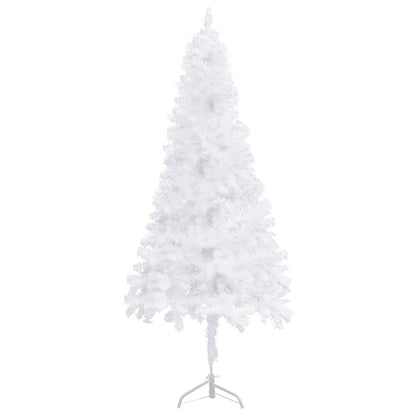 vidaXL Corner Artificial Christmas Tree White 240 cm PVC - 240 x 85 cm