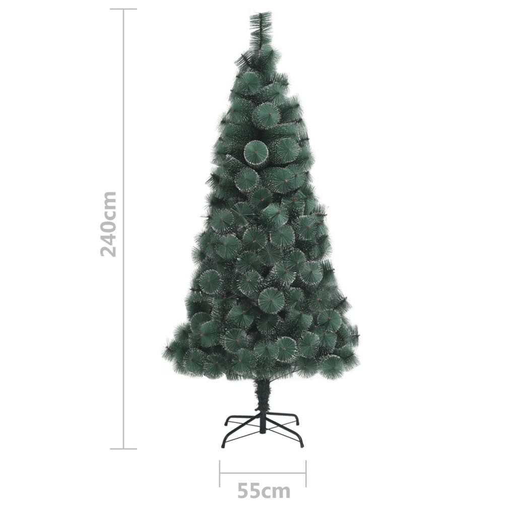 vidaXL Artificial Christmas Tree with Stand Green 240 cm PET - 240 x 125 cm