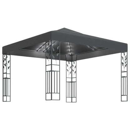 vidaXL Gazebo | Anthracite | Powder-coated steel, Polyester with PA coating