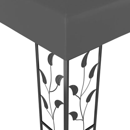 vidaXL Gazebo | Anthracite | Powder-coated steel, Polyester with PA coating