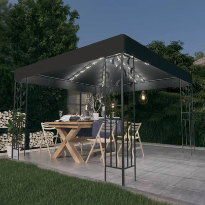 vidaXL Gazebo | Anthracite | Powder-coated steel, Polyester with PA coating