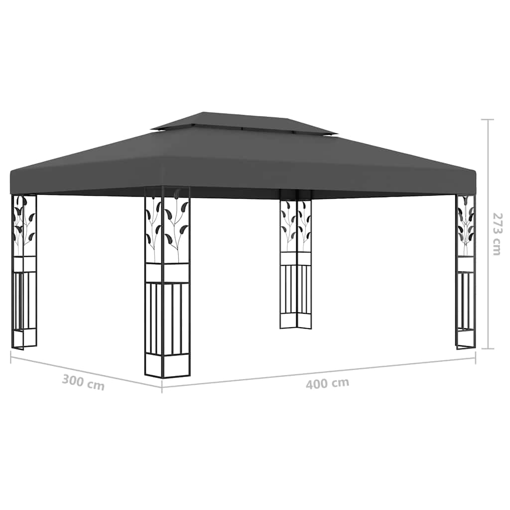 vidaXL Gazebo | Anthracite