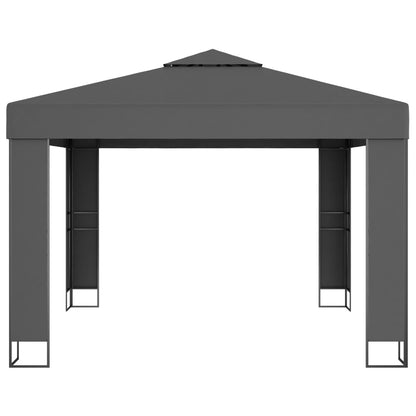 vidaXL Gazebo | Anthracite | Powder-Coated Steel | 3x3 meters