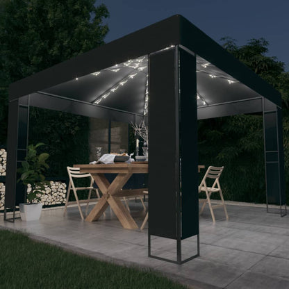 vidaXL Gazebo | Anthracite | Powder-Coated Steel | 3x3 meters