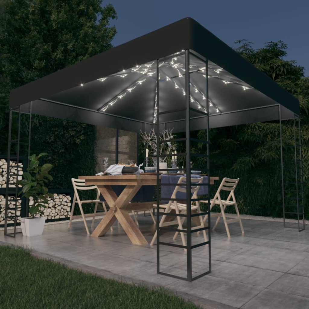 vidaXL Gazebo | Anthracite | Fabric with PA coating