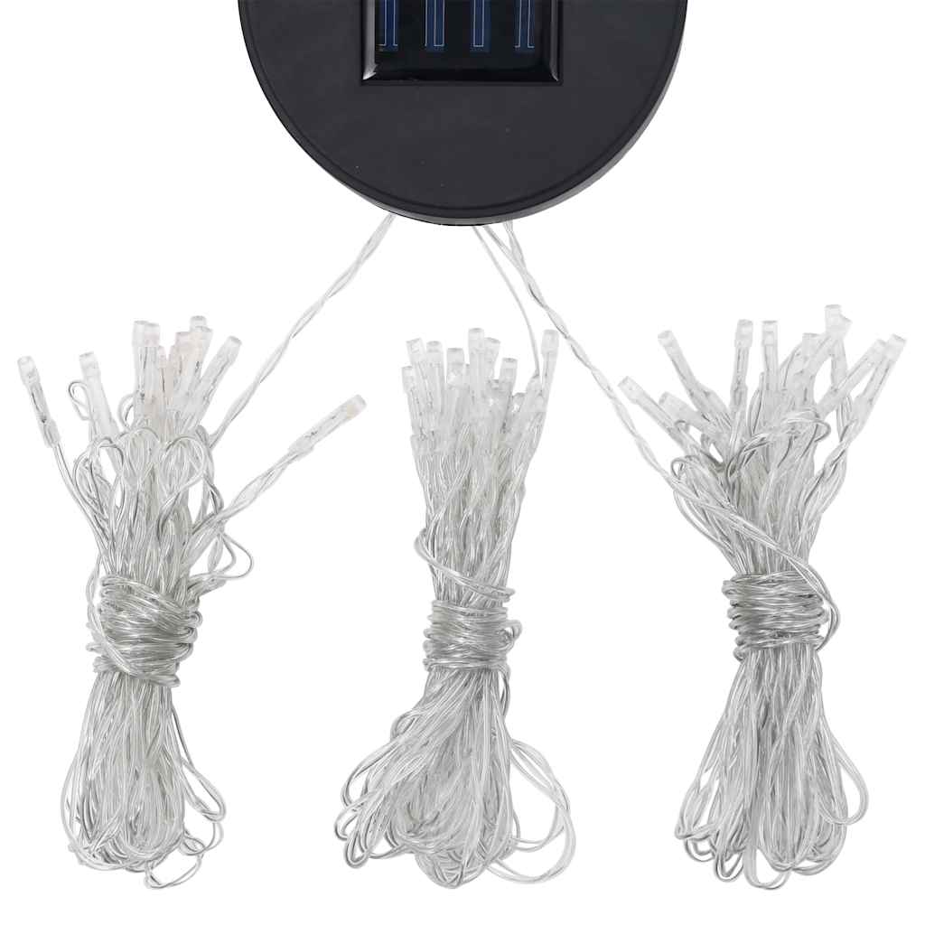 vidaXL Gazebo with LED String Lights 3x3 m White