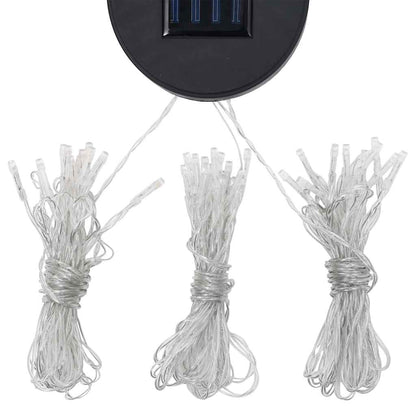 vidaXL Gazebo with LED String Lights 3x3 m White